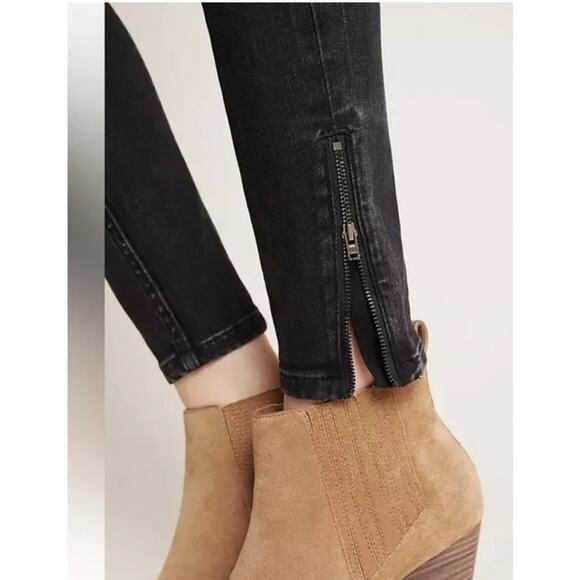 Anthropologie Pilcro and the Letterpress Ankle zip high-rise denim legging SZ 28 - Picture 11 of 13
